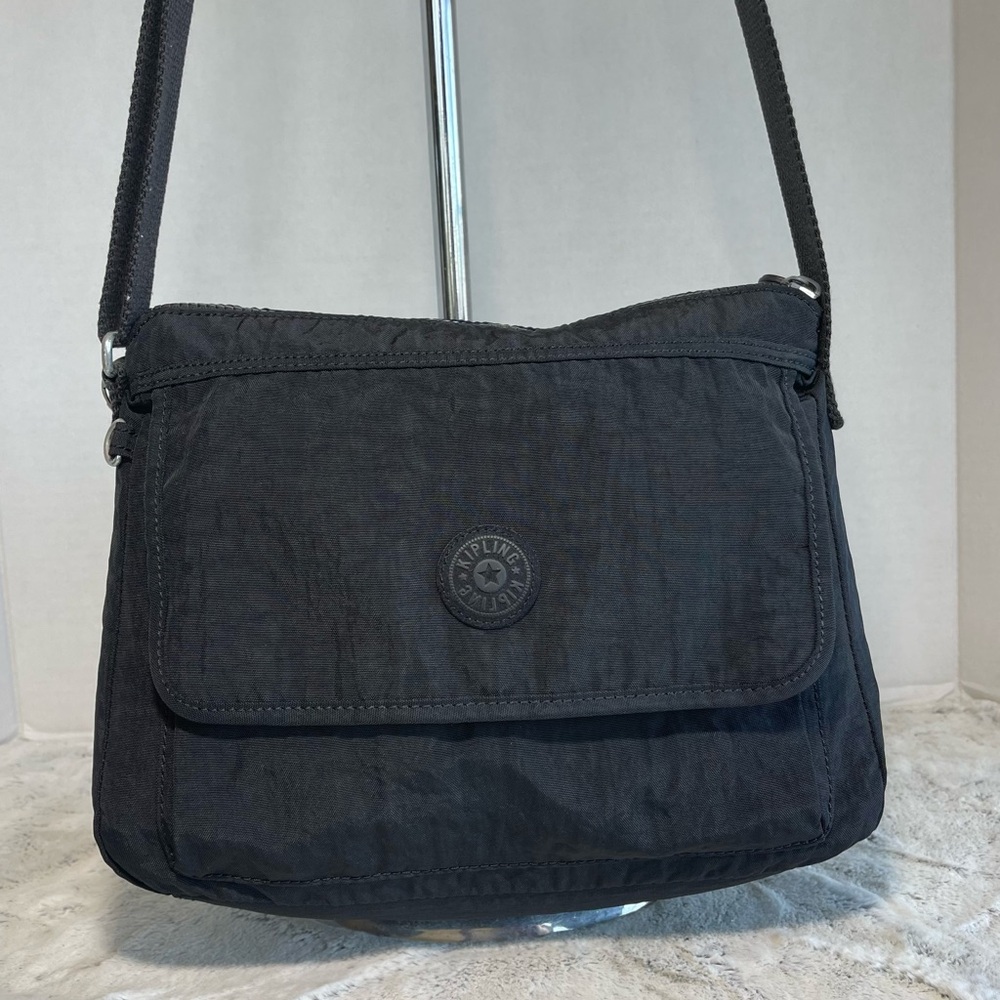 Kipling Aisling Navy Black crossbody nylon bag Black Crossbody Bag